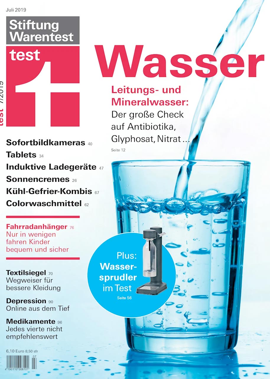 Stiftung Warentest bestätigt die hohe Qualität unseres Wassers