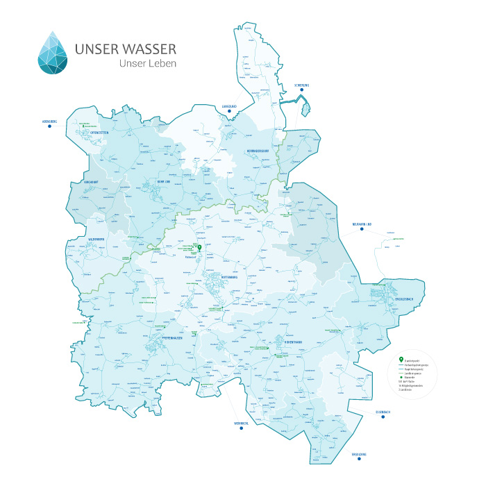 Verbandsgebietsplan Wasserzweckverband - Rottenburger Gruppe